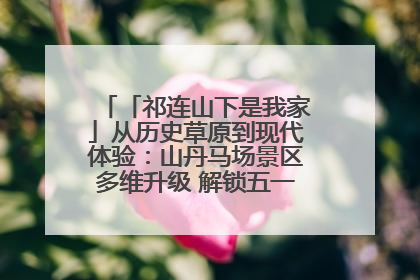 「祁连山下是我家」从历史草原到现代体验:山丹马场景区多维升级 解锁五一文旅新玩法