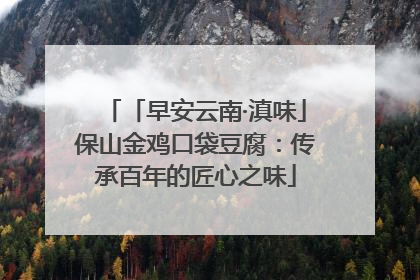 「早安云南·滇味」保山金鸡口袋豆腐：传承百年的匠心之味