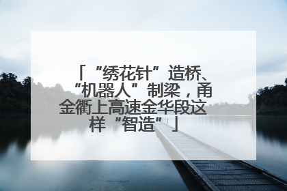 “绣花针”造桥、“机器人”制梁，甬金衢上高速金华段这样“智造”