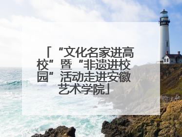 “文化名家进高校”暨“非遗进校园”活动走进安徽艺术学院