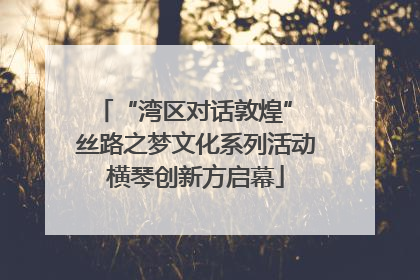 “湾区对话敦煌” 丝路之梦文化系列活动横琴创新方启幕