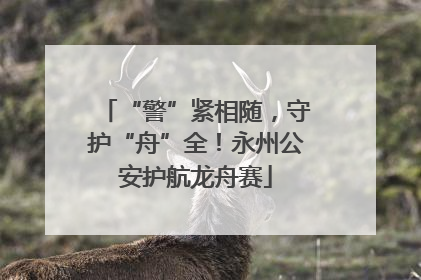 “警”紧相随，守护“舟”全！永州公安护航龙舟赛