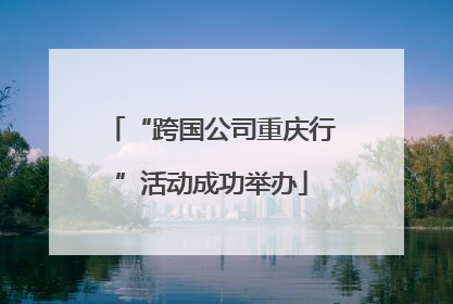 “跨国公司重庆行”活动成功举办