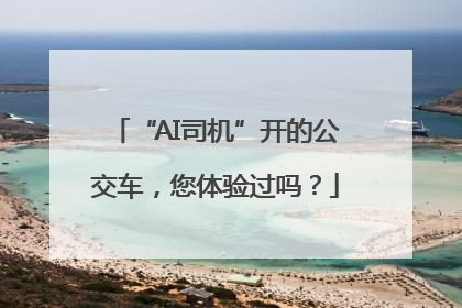 “AI司机”开的公交车，您体验过吗？