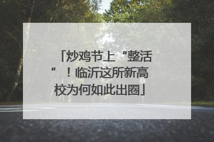 炒鸡节上“整活”！临沂这所新高校为何如此出圈