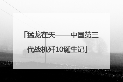 猛龙在天——中国第三代战机歼10诞生记