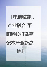 电商赋能，产业融合 平阳腾蛟打造笔记本产业新高地