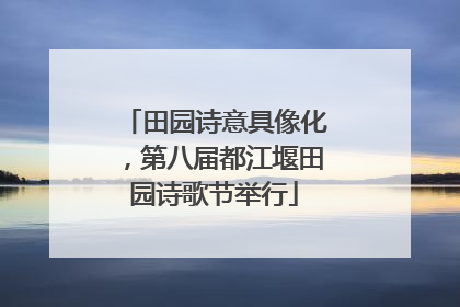 田园诗意具像化，第八届都江堰田园诗歌节举行