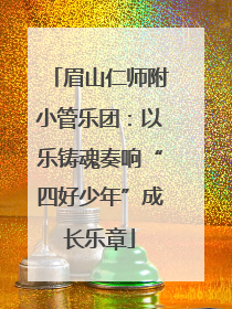 眉山仁师附小管乐团：以乐铸魂奏响“四好少年”成长乐章