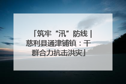 筑牢“汛”防线｜慈利县通津铺镇：干群合力抗击洪灾