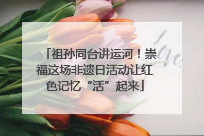 祖孙同台讲运河！崇福这场非遗日活动让红色记忆“活”起来