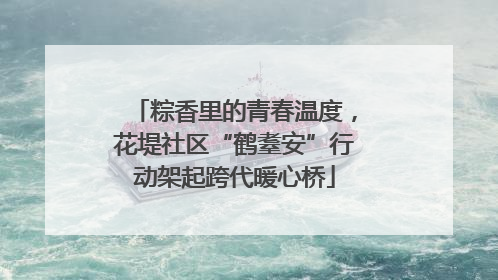 粽香里的青春温度，花堤社区“鹤耋安”行动架起跨代暖心桥