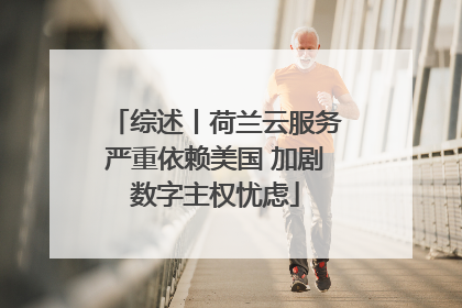 综述丨荷兰云服务严重依赖美国 加剧数字主权忧虑