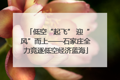 低空“起飞” 迎“风”而上——石家庄全力竞逐低空经济蓝海