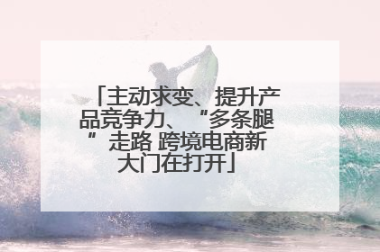 主动求变、提升产品竞争力、“多条腿”走路 跨境电商新大门在打开