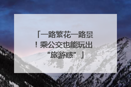一路繁花一路景！乘公交也能玩出“旅游感”