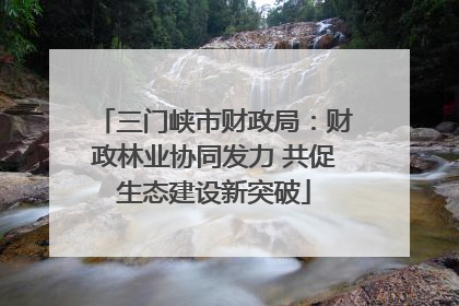 三门峡市财政局：财政林业协同发力 共促生态建设新突破
