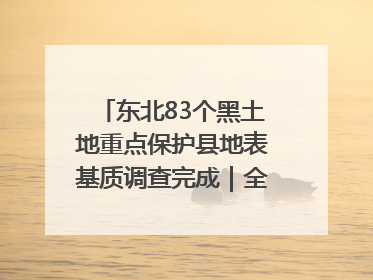 东北83个黑土地重点保护县地表基质调查完成｜全国“土地日”