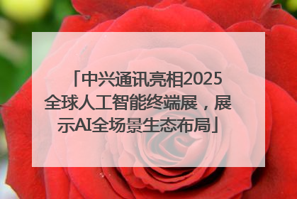 中兴通讯亮相2025全球人工智能终端展，展示AI全场景生态布局
