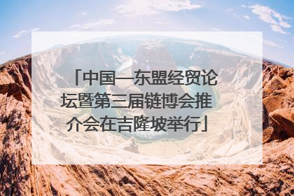 中国—东盟经贸论坛暨第三届链博会推介会在吉隆坡举行