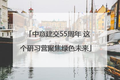 中意建交55周年 这个研习营聚焦绿色未来
