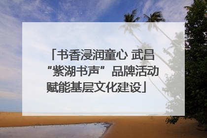 书香浸润童心 武昌“紫湖书声”品牌活动赋能基层文化建设
