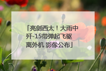 亮剑西太！大雨中歼-15带弹起飞驱离外机 影像公布