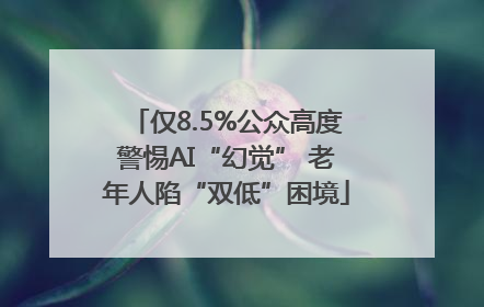 仅8.5%公众高度警惕AI“幻觉” 老年人陷“双低”困境