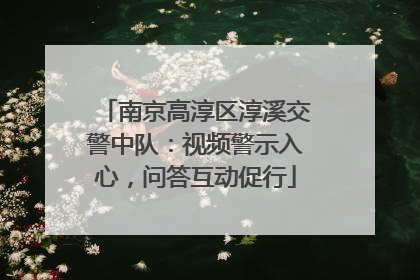 南京高淳区淳溪交警中队：视频警示入心，问答互动促行