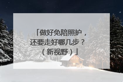 做好免陪照护，还要走好哪几步？（新视野）
