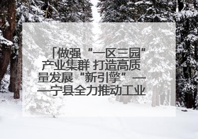 做强“一区三园”产业集群 打造高质量发展“新引擎”——宁县全力推动工业经济提质增效