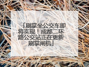 刷掌坐公交车即将实现！成都二环路公交站正在更新刷掌闸机