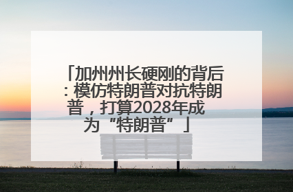 加州州长硬刚的背后：模仿特朗普对抗特朗普，打算2028年成为“特朗普”