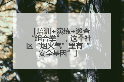培训+演练+巡查“组合拳”，这个社区“烟火气”里有“安全基因”