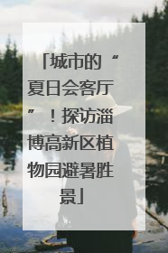 城市的“夏日会客厅”！探访淄博高新区植物园避暑胜景