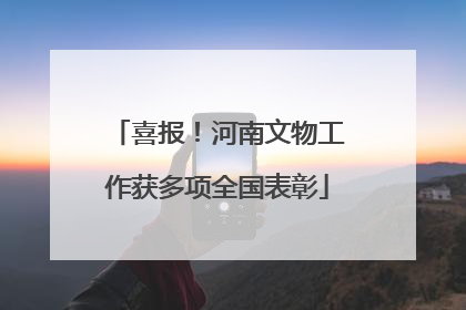 喜报！河南文物工作获多项全国表彰
