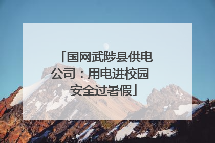 国网武陟县供电公司：用电进校园  安全过暑假