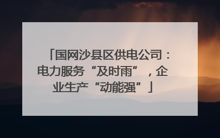 国网沙县区供电公司：电力服务“及时雨”，企业生产“动能强”