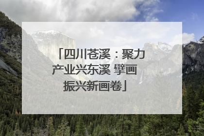 四川苍溪：聚力产业兴东溪 擘画振兴新画卷