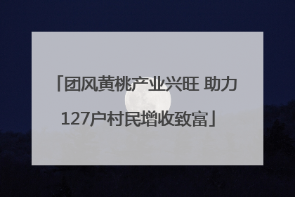 团风黄桃产业兴旺 助力127户村民增收致富