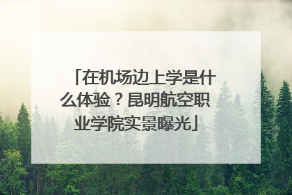 在机场边上学是什么体验？昆明航空职业学院实景曝光