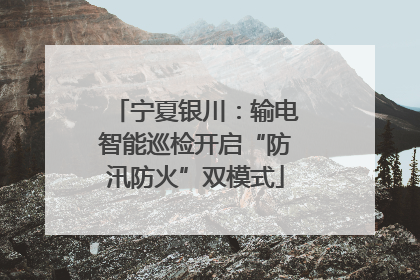 宁夏银川：输电智能巡检开启“防汛防火”双模式