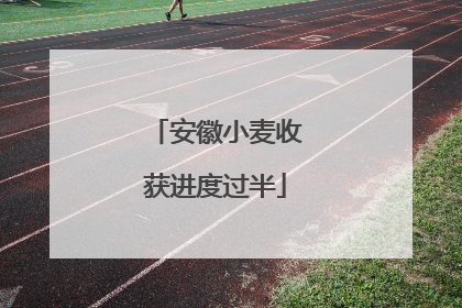 安徽小麦收获进度过半