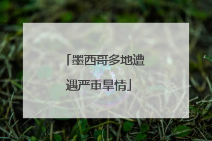 墨西哥多地遭遇严重旱情