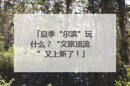 夏季“尔滨”玩什么？“文旅顶流”又上新了！