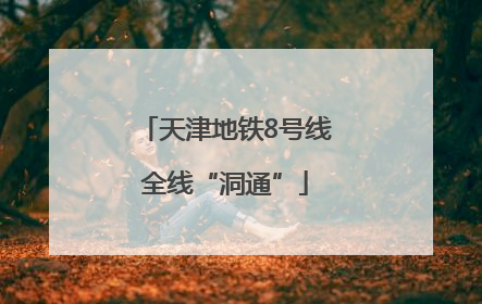 天津地铁8号线全线“洞通”