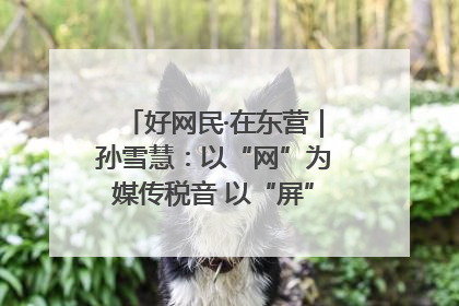 好网民·在东营｜孙雪慧：以“网”为媒传税音 以“屏”为介助发展