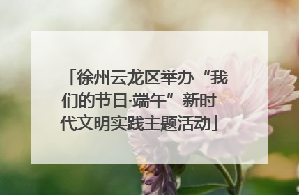 徐州云龙区举办“我们的节日·端午”新时代文明实践主题活动