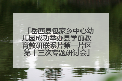 岳西县包家乡中心幼儿园成功举办县学前教育教研联系片第一片区第十三次专题研讨会