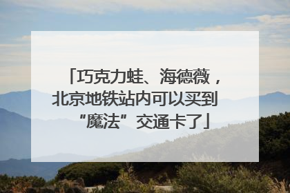 巧克力蛙、海德薇，北京地铁站内可以买到“魔法”交通卡了